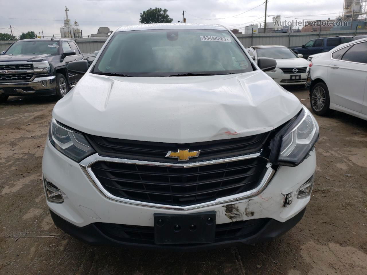 2020 Chevrolet Equinox Ls White vin: 2GNAXHEVXL6227962