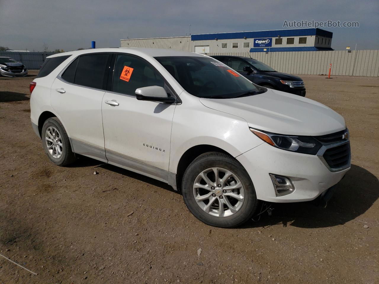 2018 Chevrolet Equinox Lt White vin: 2GNAXJEV0J6224590