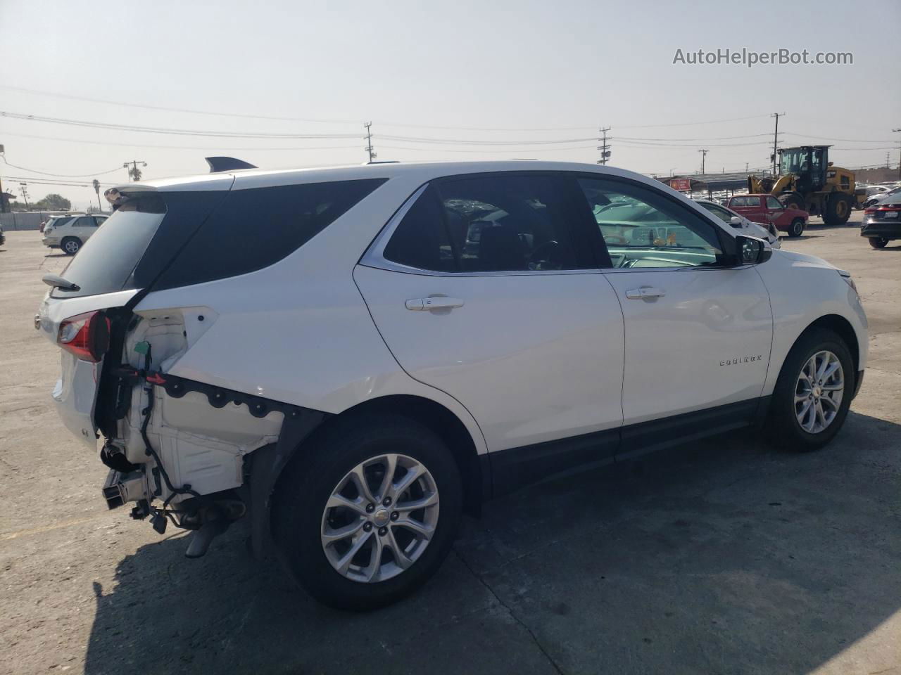 2018 Chevrolet Equinox Lt White vin: 2GNAXJEV0J6269447