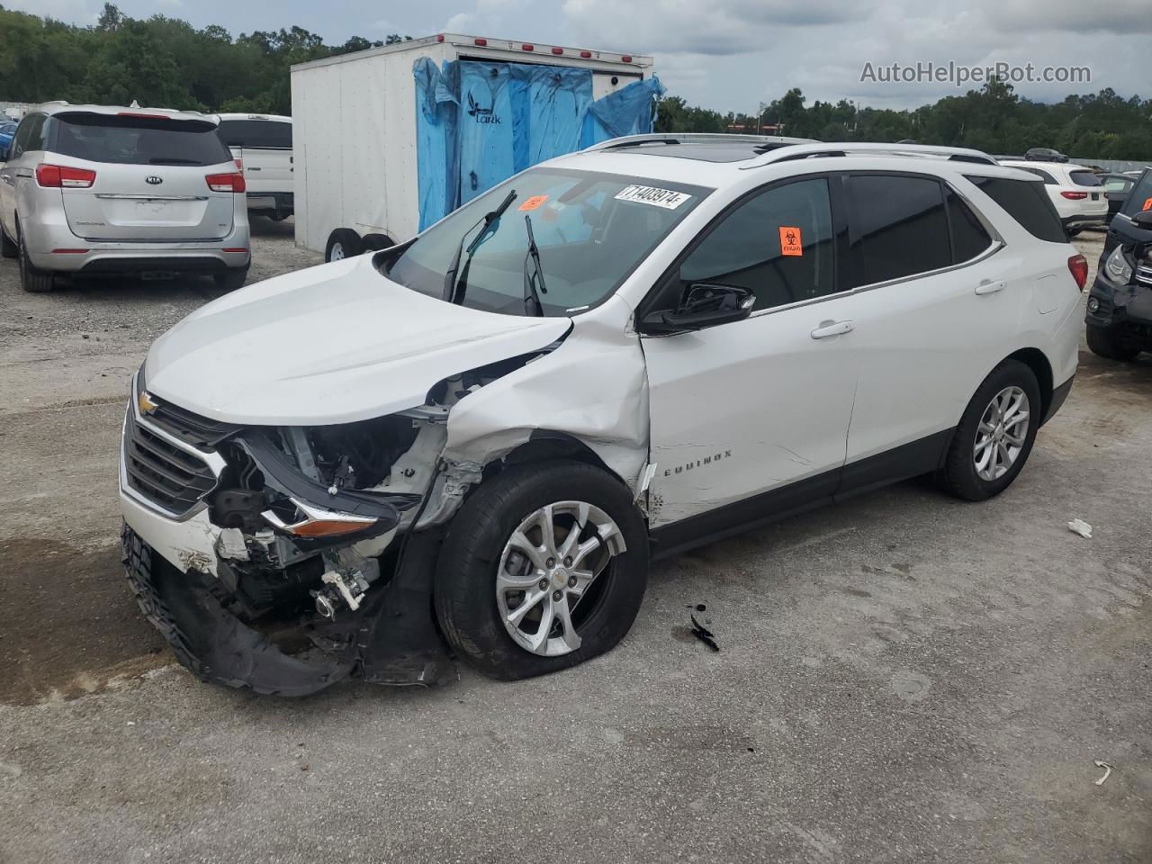 2018 Chevrolet Equinox Lt Белый vin: 2GNAXJEV0J6330604