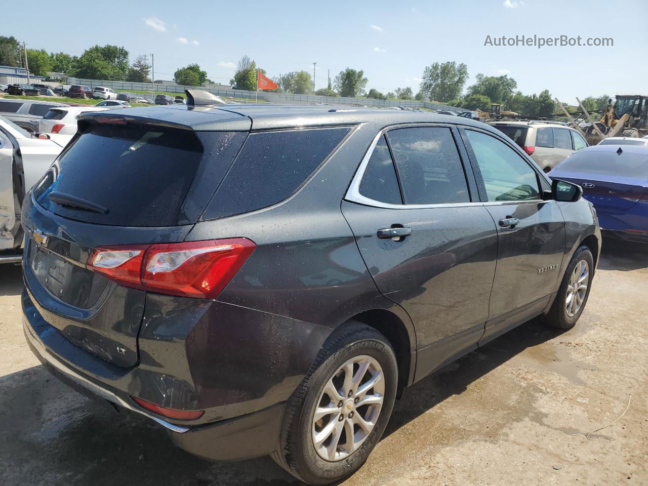 2018 Chevrolet Equinox Lt Угольный vin: 2GNAXJEV0J6335642