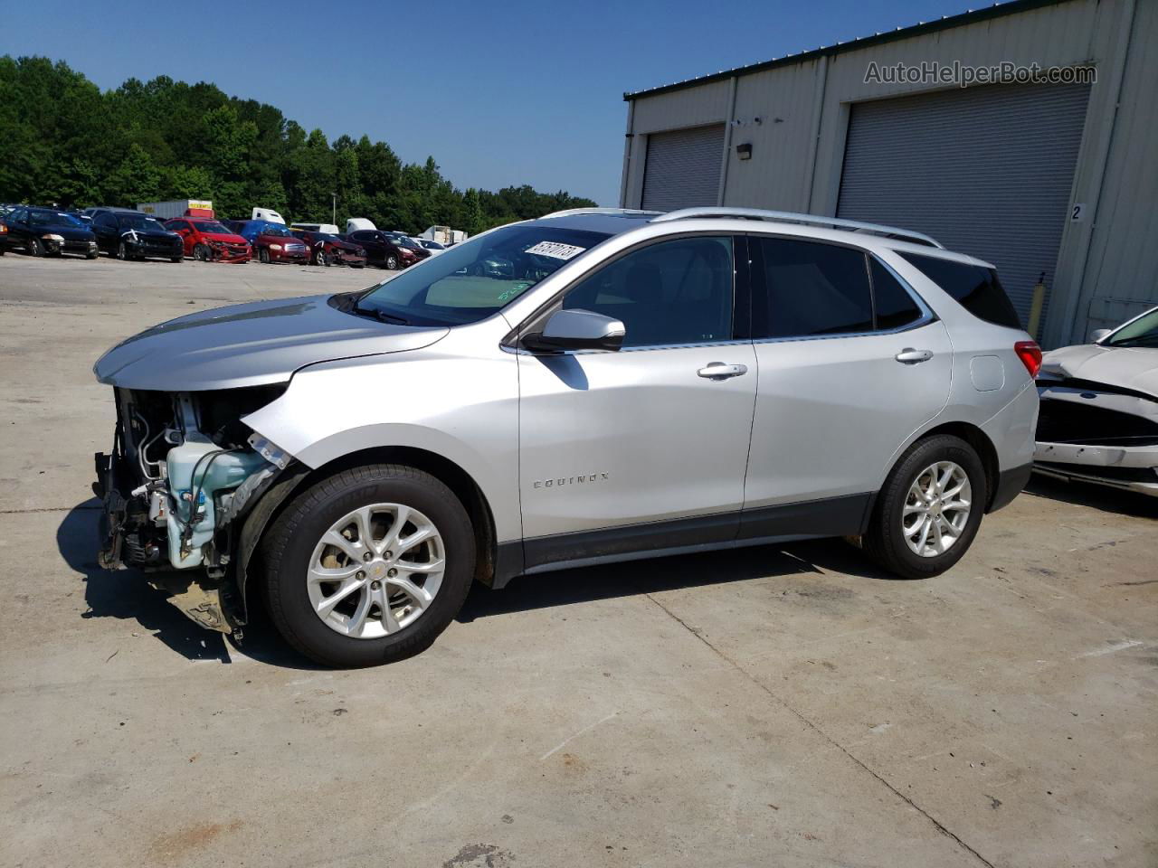 2018 Chevrolet Equinox Lt Серебряный vin: 2GNAXJEV0J6338279