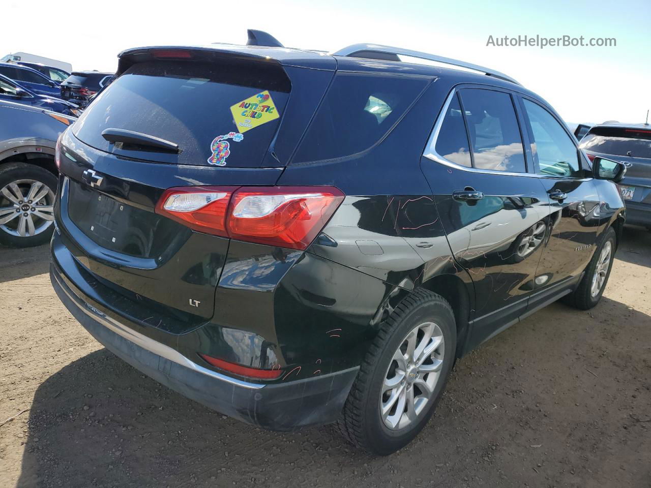 2018 Chevrolet Equinox Lt Черный vin: 2GNAXJEV1J6142240