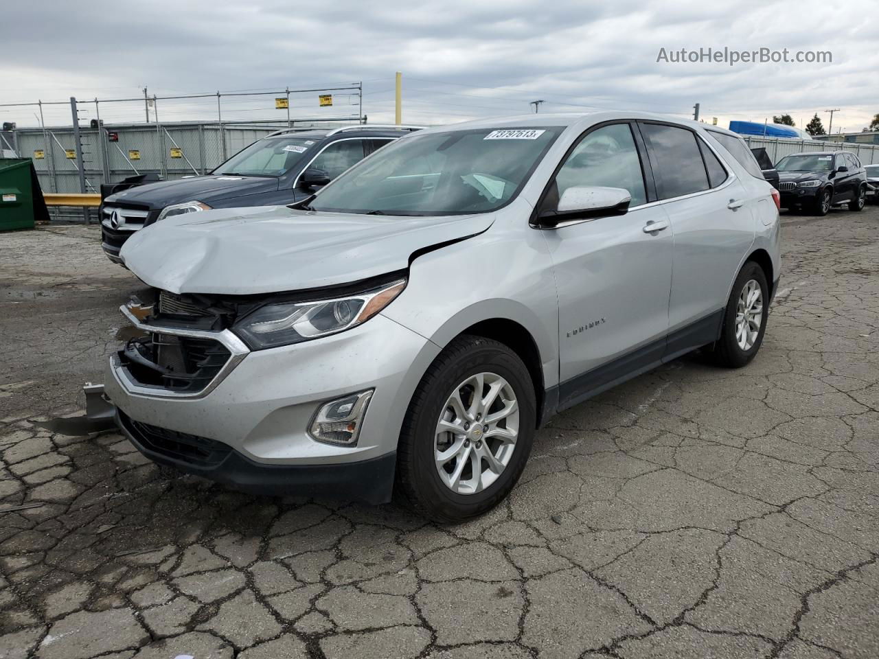 2018 Chevrolet Equinox Lt Silver vin: 2GNAXJEV1J6283907