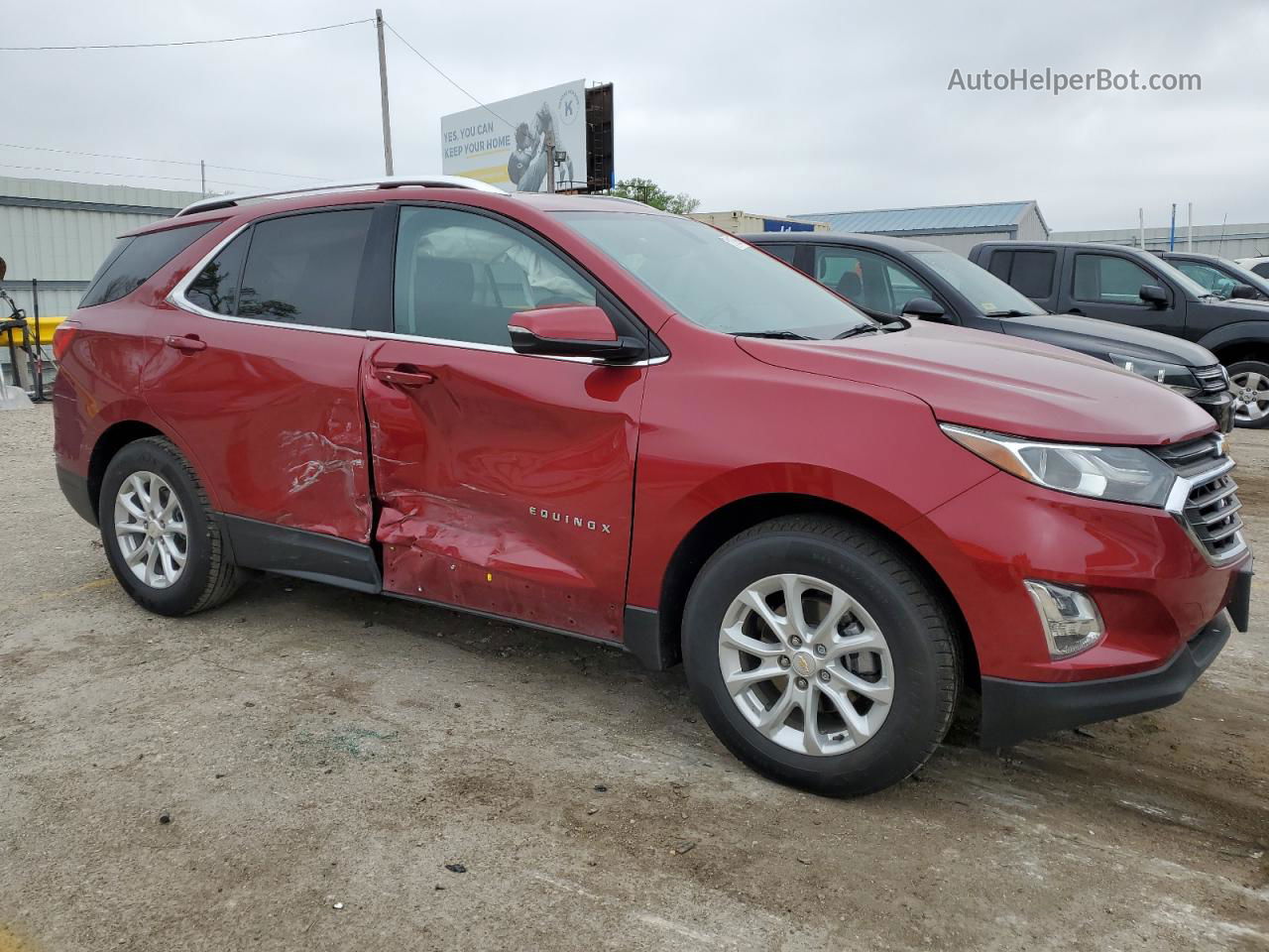 2018 Chevrolet Equinox Lt Red vin: 2GNAXJEV2J6121073