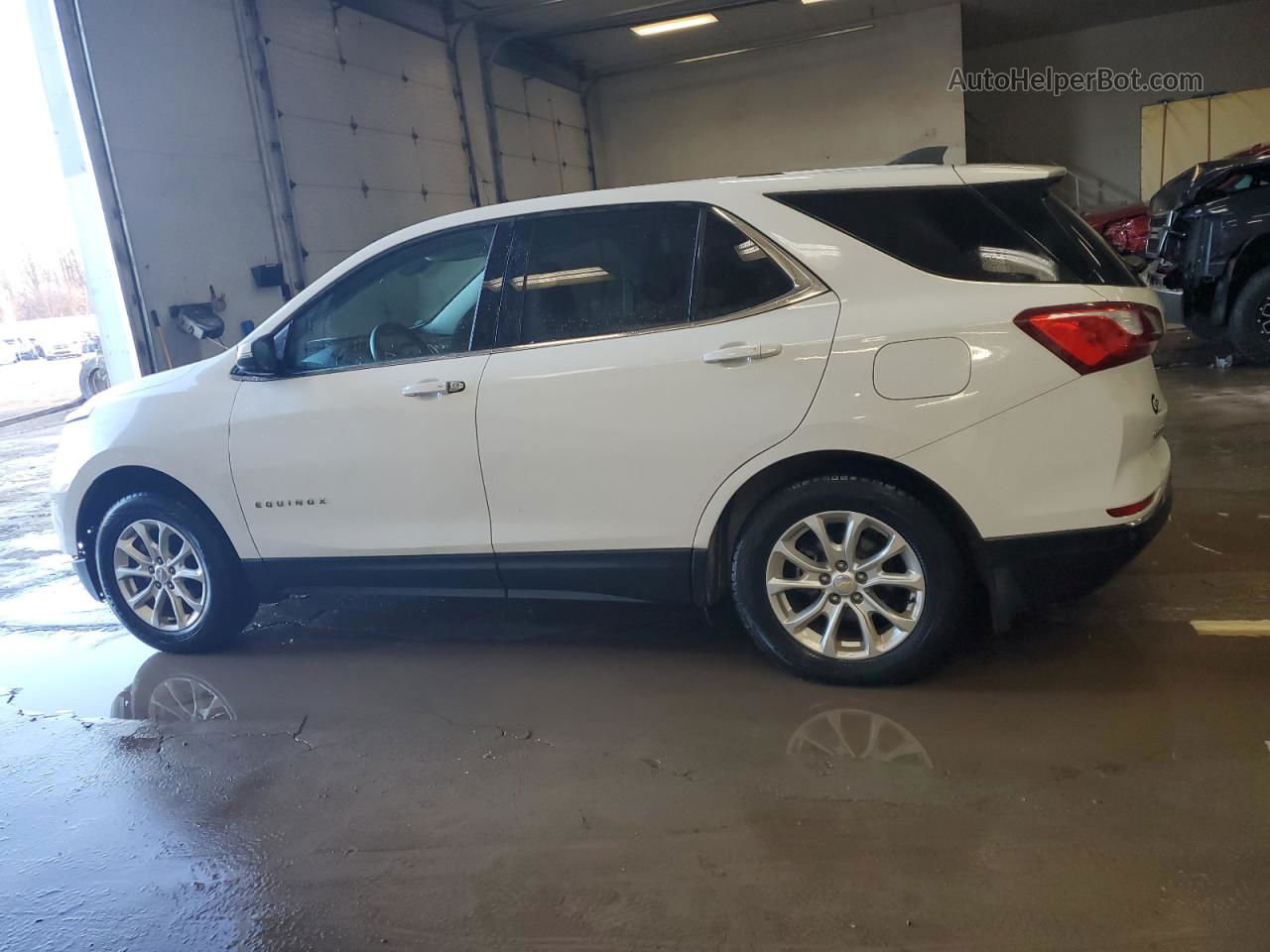 2018 Chevrolet Equinox Lt White vin: 2GNAXJEV2J6136611