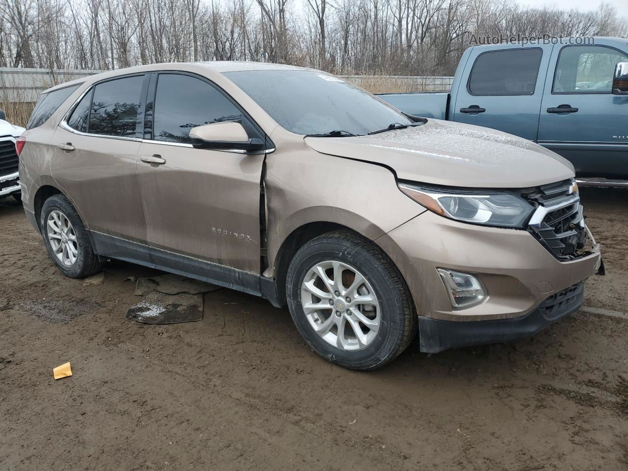 2018 Chevrolet Equinox Lt Gold vin: 2GNAXJEV2J6175862