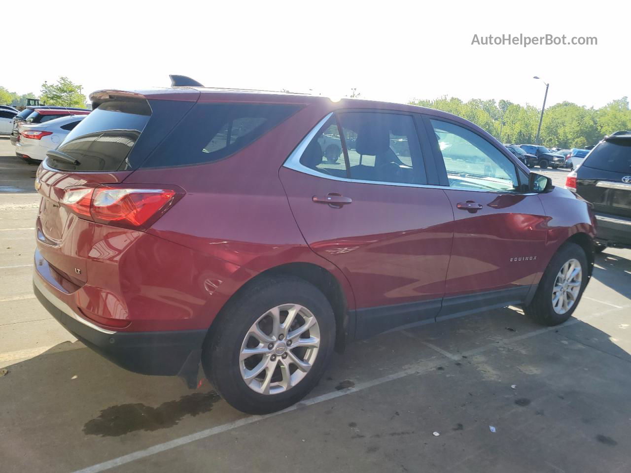 2018 Chevrolet Equinox Lt Red vin: 2GNAXJEV2J6203966