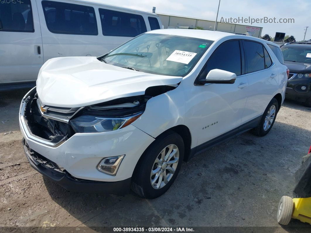 2018 Chevrolet Equinox Lt White vin: 2GNAXJEV2J6263441