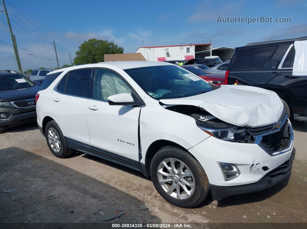 2018 Chevrolet Equinox Lt White vin: 2GNAXJEV2J6263441