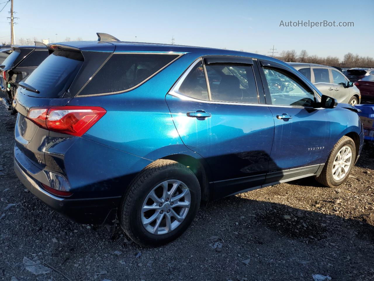 2020 Chevrolet Equinox Lt Blue vin: 2GNAXJEV2L6110383