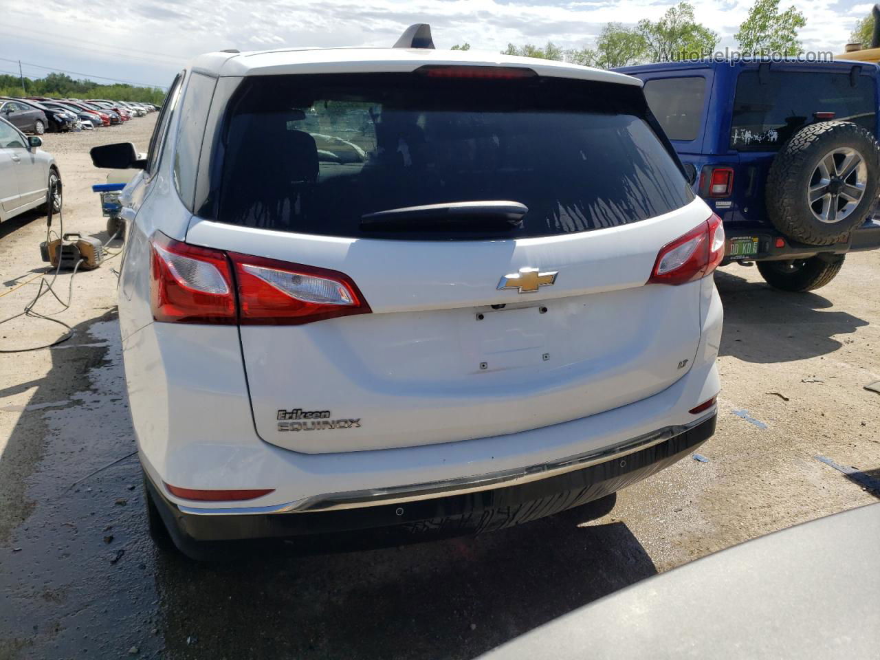 2018 Chevrolet Equinox Lt White vin: 2GNAXJEV3J6107618