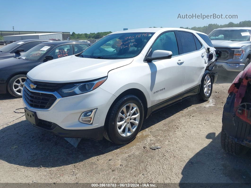 2018 Chevrolet Equinox Lt White vin: 2GNAXJEV3J6202261