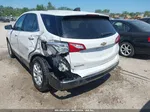 2018 Chevrolet Equinox Lt White vin: 2GNAXJEV3J6202261