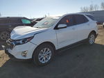 2018 Chevrolet Equinox Lt White vin: 2GNAXJEV3J6241206