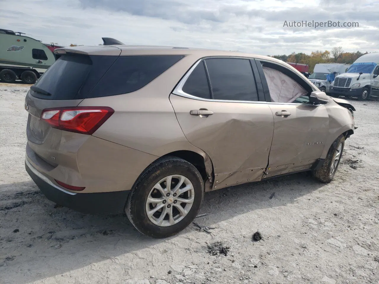 2018 Chevrolet Equinox Lt Gold vin: 2GNAXJEV3J6337899