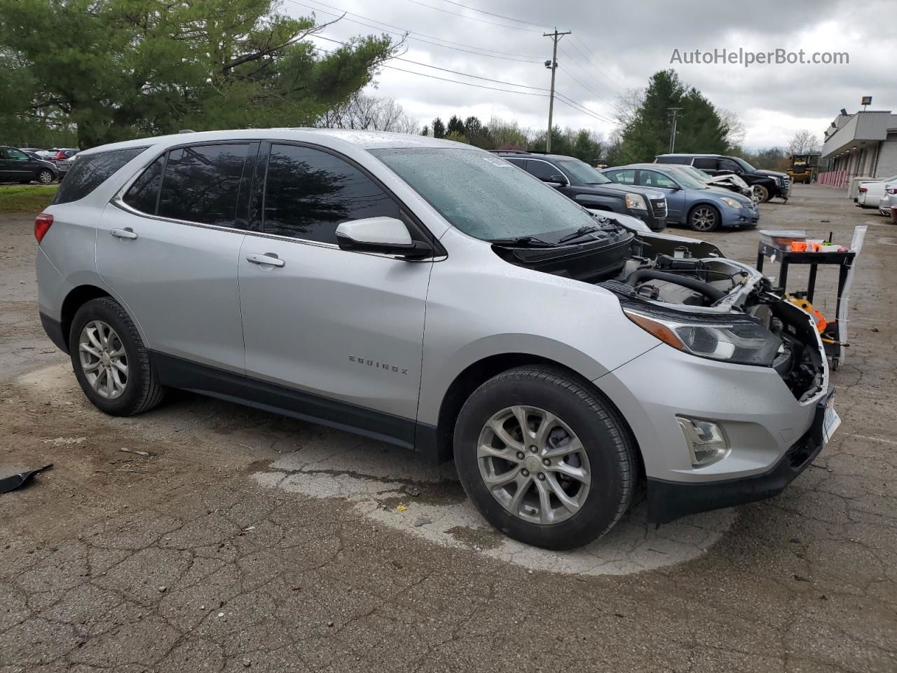 2019 Chevrolet Equinox Lt Silver vin: 2GNAXJEV3K6242700