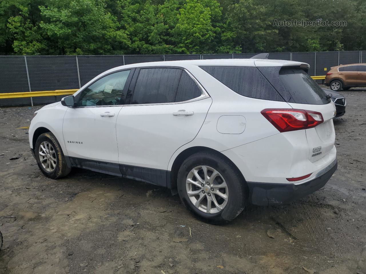 2020 Chevrolet Equinox Lt White vin: 2GNAXJEV3L6240317