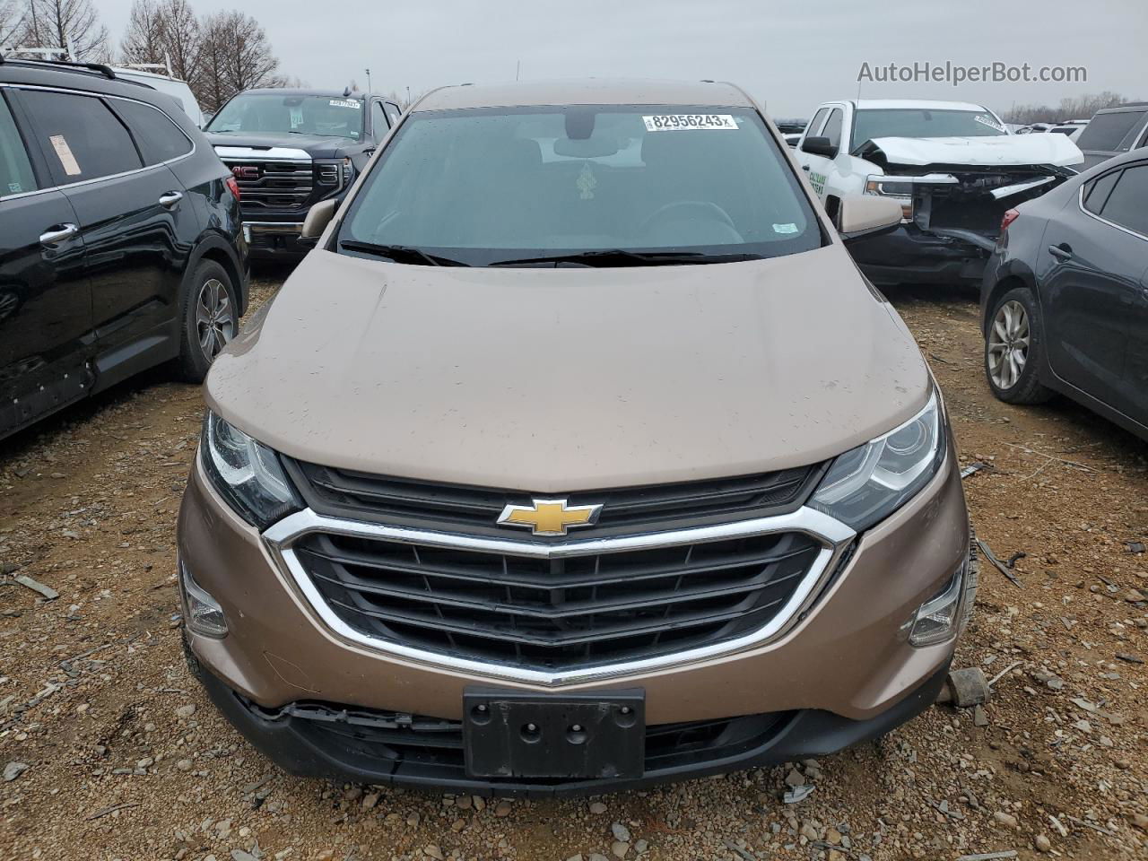 2018 Chevrolet Equinox Lt Tan vin: 2GNAXJEV4J6238606