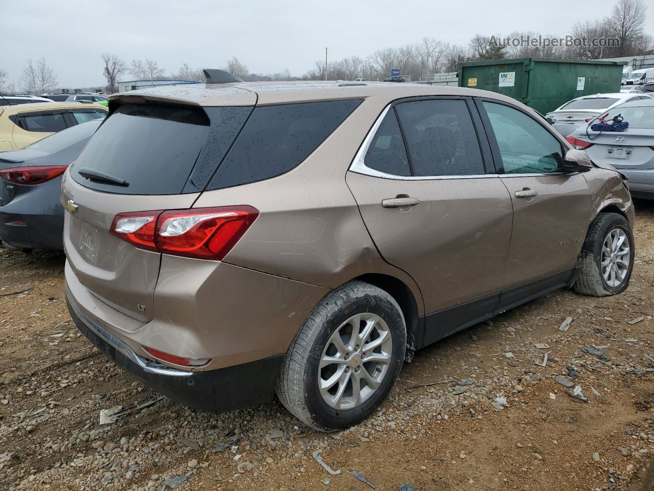 2018 Chevrolet Equinox Lt Tan vin: 2GNAXJEV4J6238606