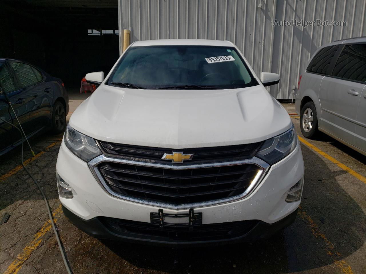 2018 Chevrolet Equinox Lt White vin: 2GNAXJEV4J6238704