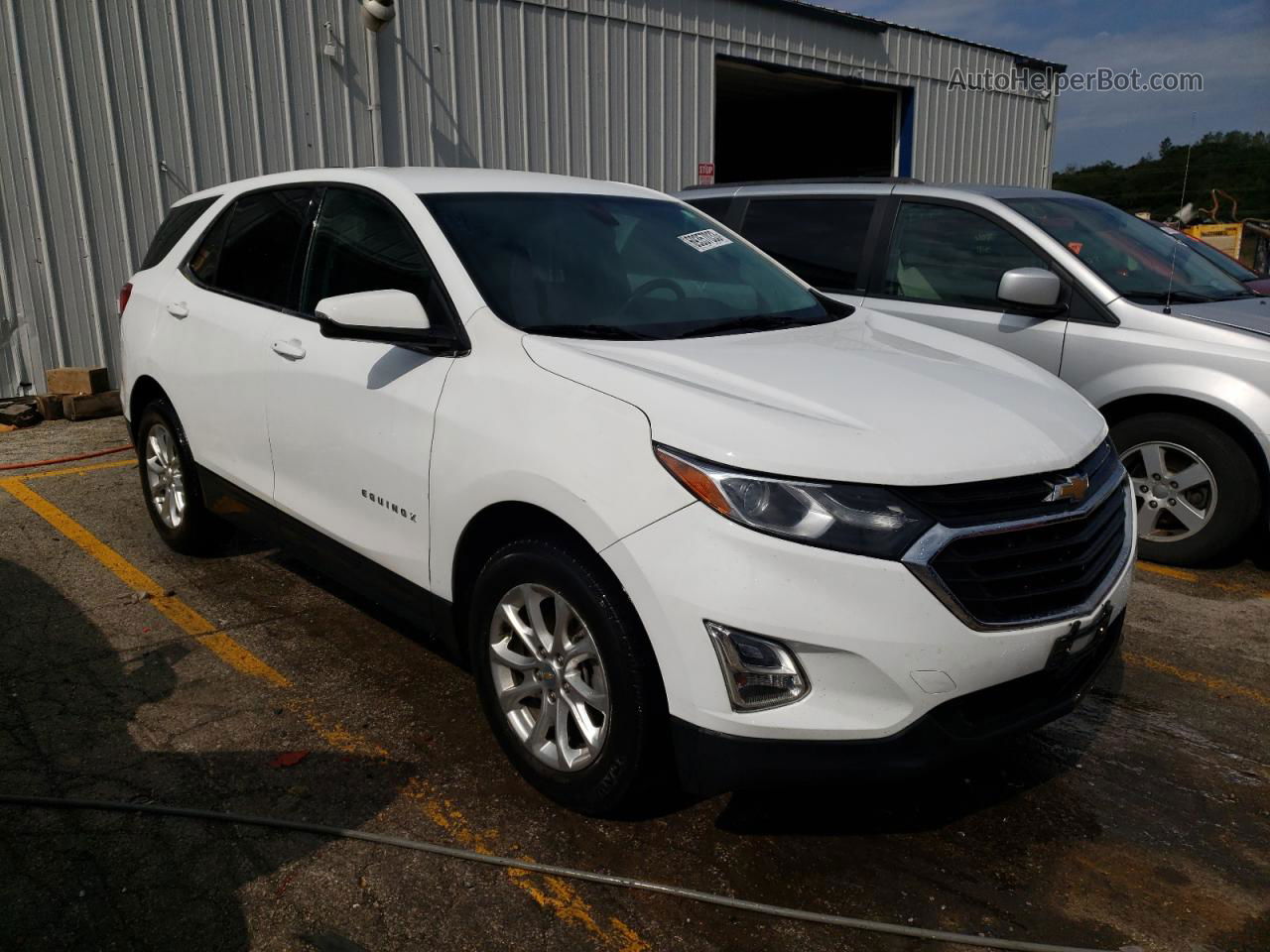 2018 Chevrolet Equinox Lt White vin: 2GNAXJEV4J6238704