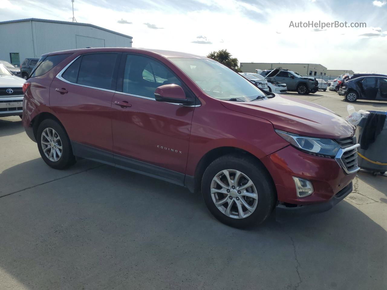 2018 Chevrolet Equinox Lt Темно-бордовый vin: 2GNAXJEV5J6308596