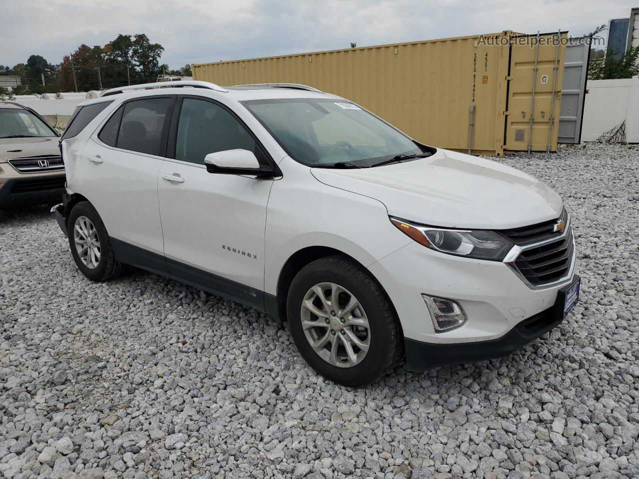 2018 Chevrolet Equinox Lt White vin: 2GNAXJEV5J6344336