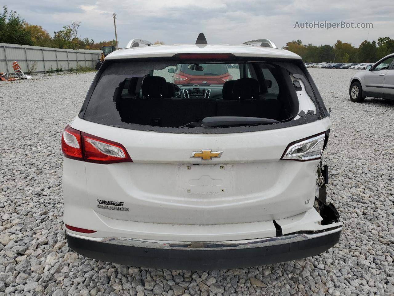2018 Chevrolet Equinox Lt White vin: 2GNAXJEV5J6344336