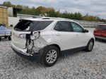 2018 Chevrolet Equinox Lt White vin: 2GNAXJEV5J6344336