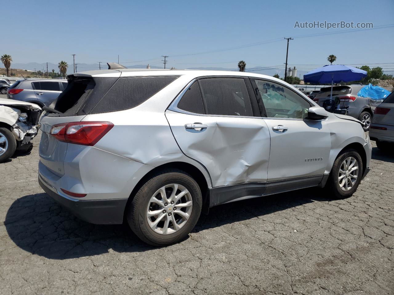 2019 Chevrolet Equinox Lt Silver vin: 2GNAXJEV5K6285094