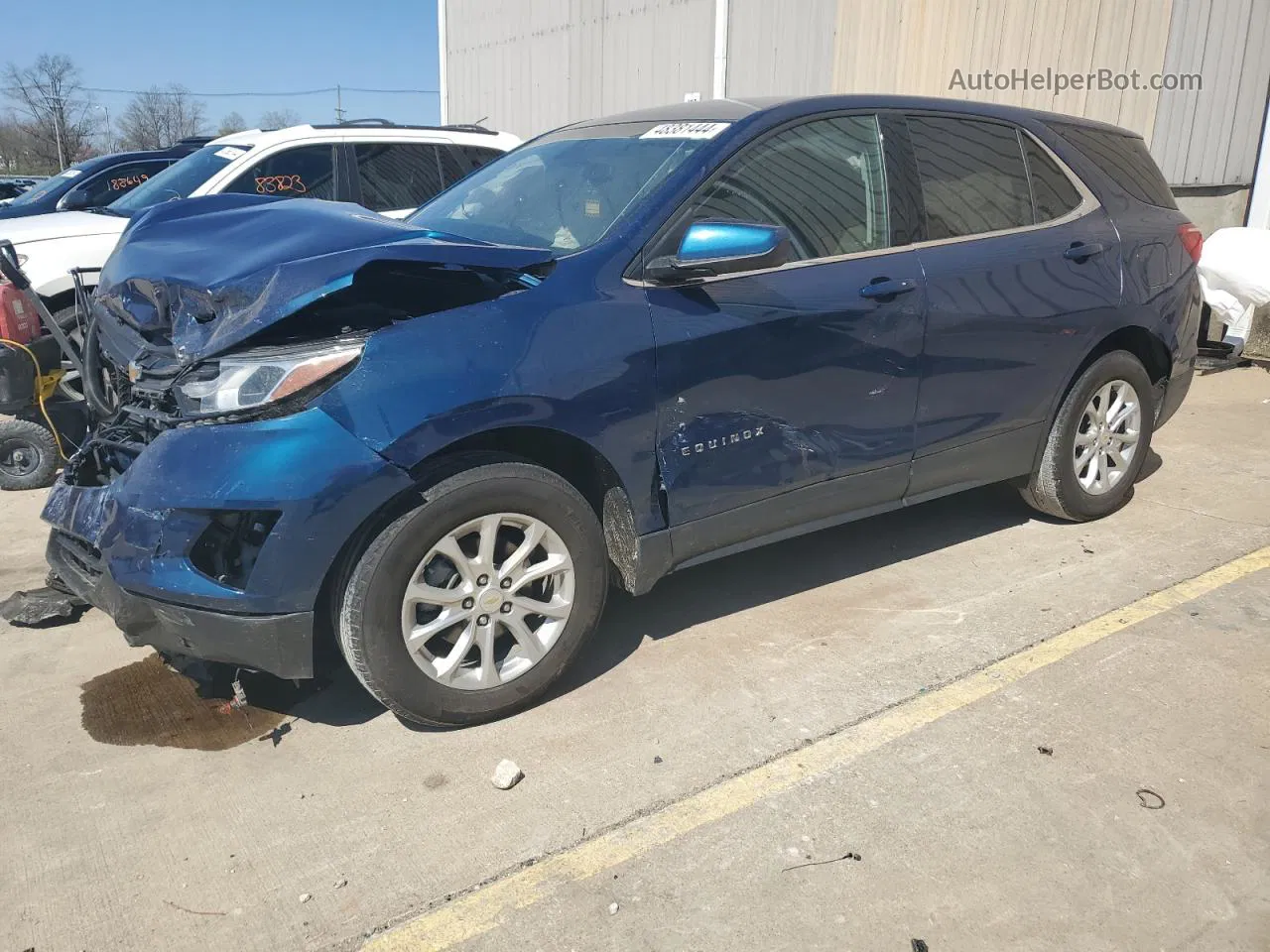 2020 Chevrolet Equinox Lt Синий vin: 2GNAXJEV5L6179388