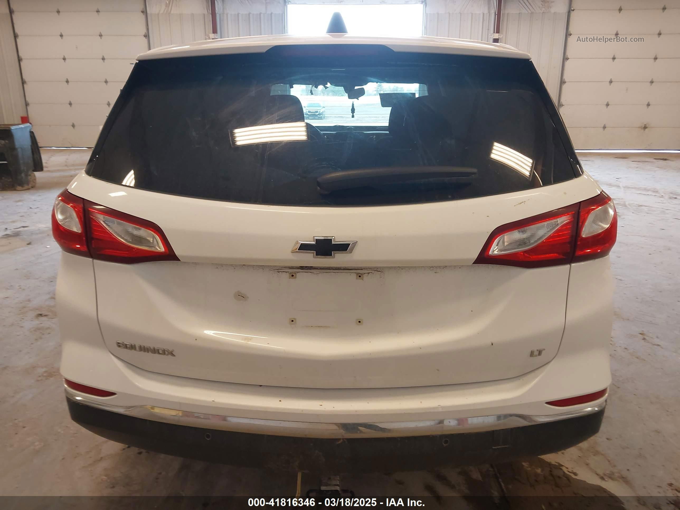 2018 Chevrolet Equinox Lt Белый vin: 2GNAXJEV6J6115535