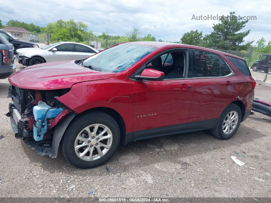 2018 Chevrolet Equinox Lt Maroon vin: 2GNAXJEV6J6134022