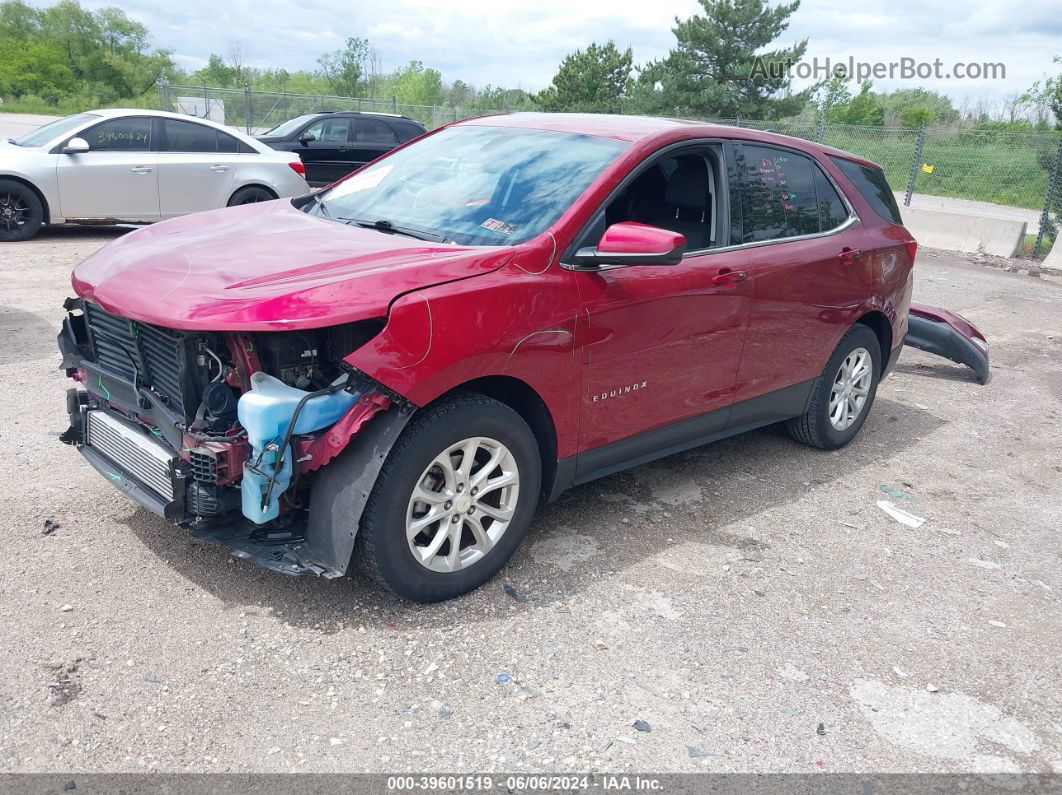 2018 Chevrolet Equinox Lt Maroon vin: 2GNAXJEV6J6134022