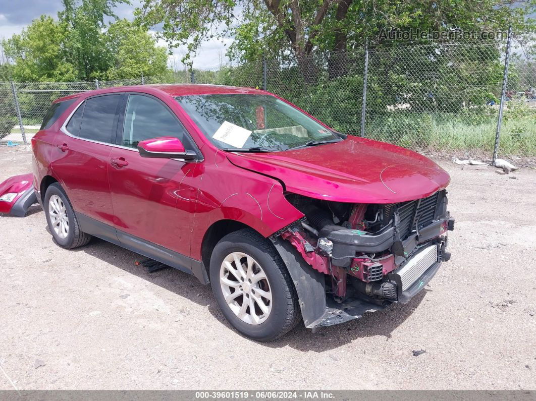 2018 Chevrolet Equinox Lt Maroon vin: 2GNAXJEV6J6134022