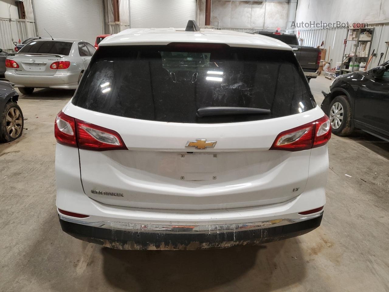 2018 Chevrolet Equinox Lt White vin: 2GNAXJEV6J6214467