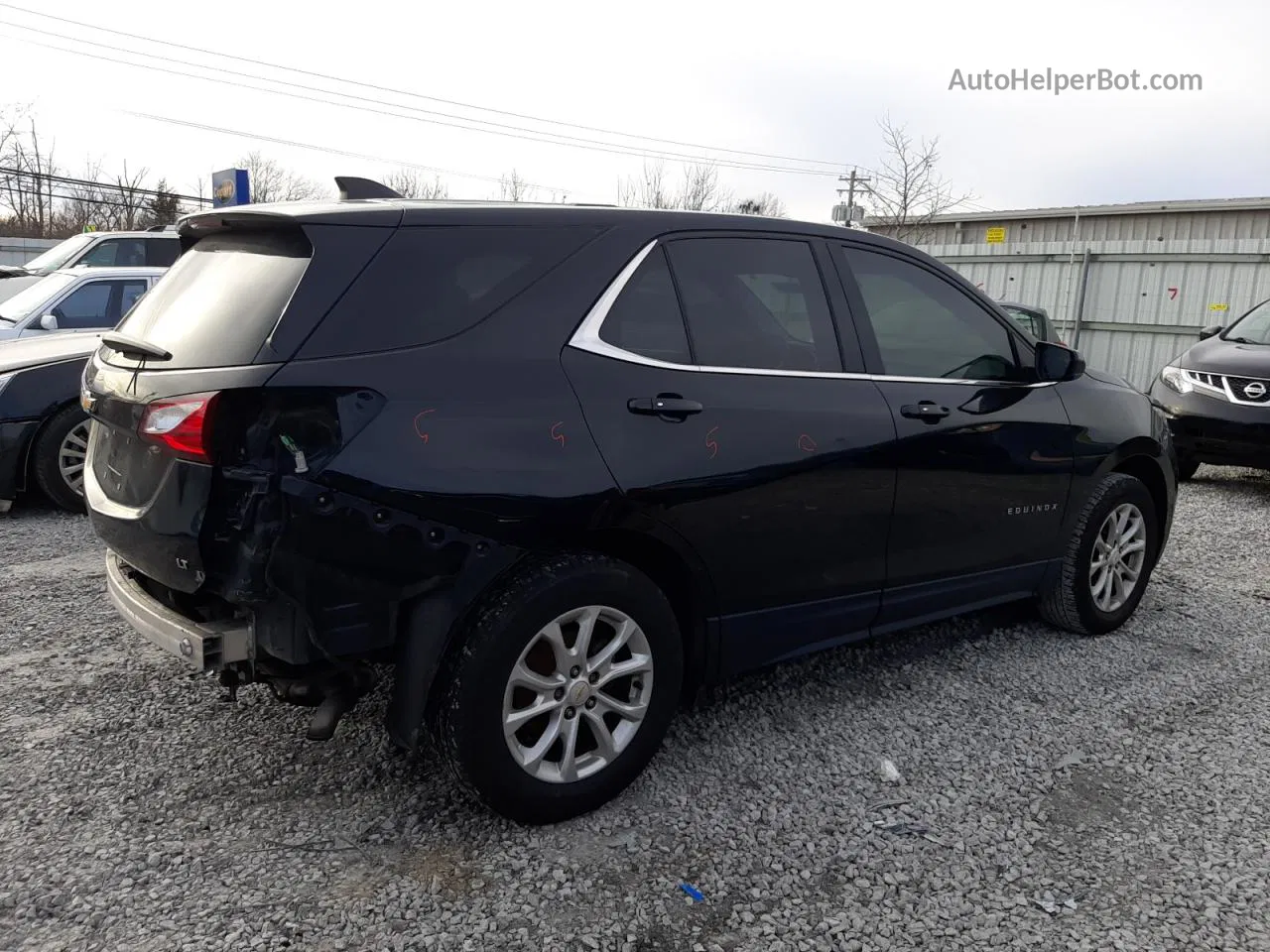 2018 Chevrolet Equinox Lt Black vin: 2GNAXJEV6J6252829