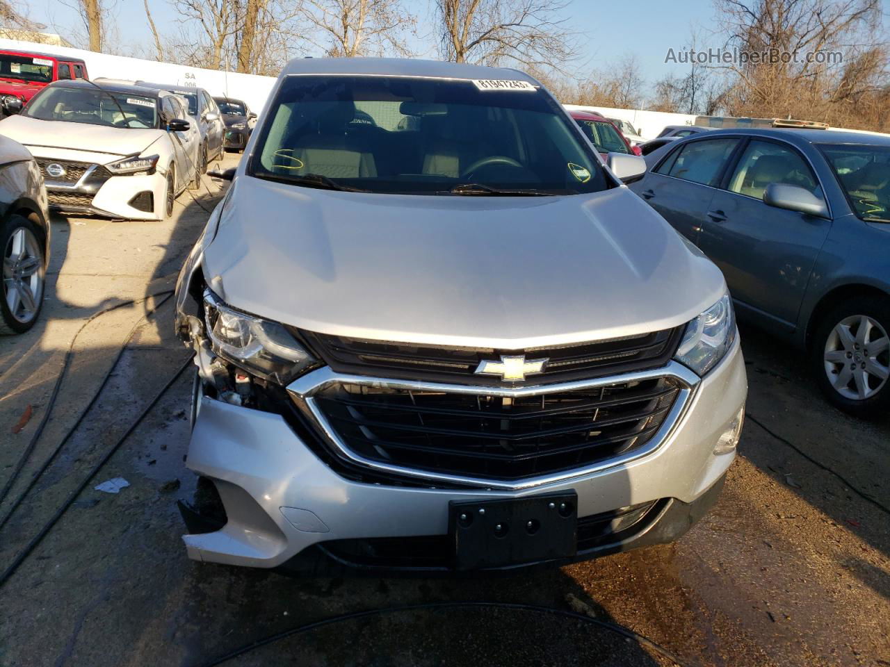 2018 Chevrolet Equinox Lt Silver vin: 2GNAXJEV6J6269839