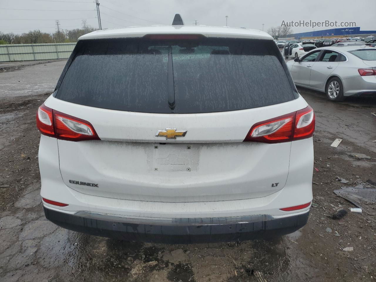 2018 Chevrolet Equinox Lt White vin: 2GNAXJEV7J6117147