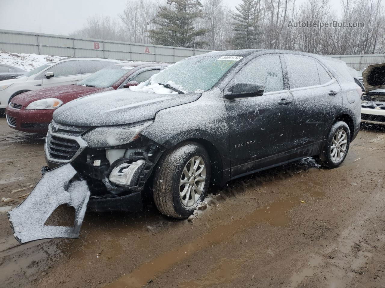 2018 Chevrolet Equinox Lt Black vin: 2GNAXJEV7J6242147