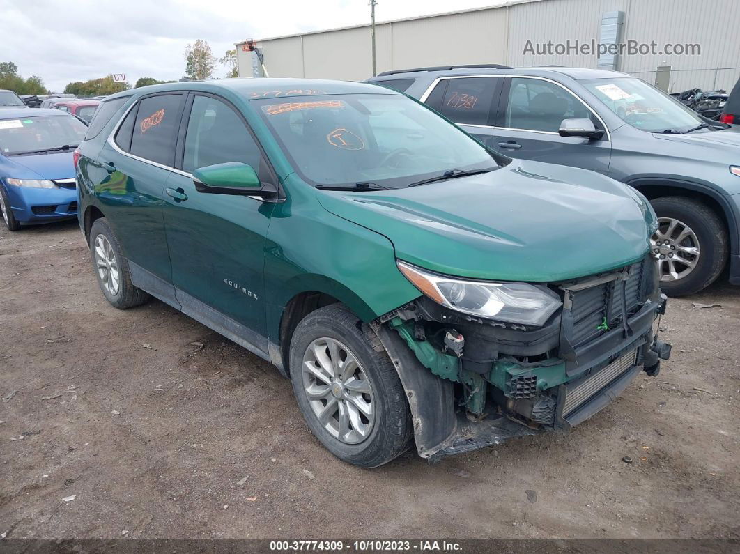 2018 Chevrolet Equinox Lt Зеленый vin: 2GNAXJEV8J6221842