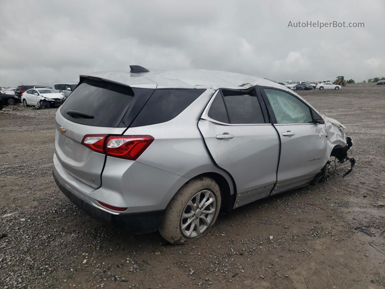 2018 Chevrolet Equinox Lt Silver vin: 2GNAXJEV8J6299702