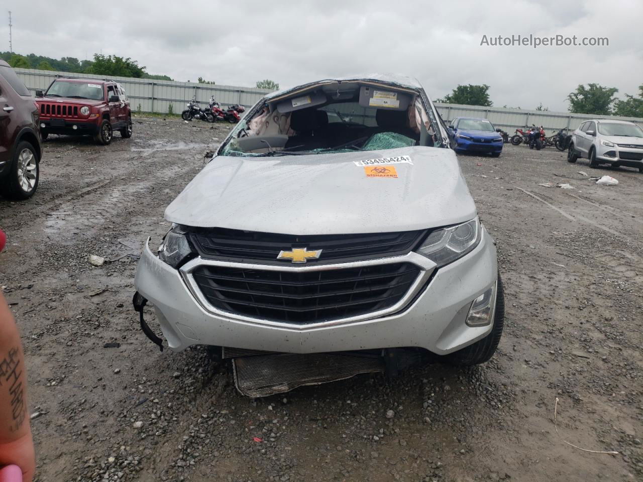 2018 Chevrolet Equinox Lt Silver vin: 2GNAXJEV8J6299702