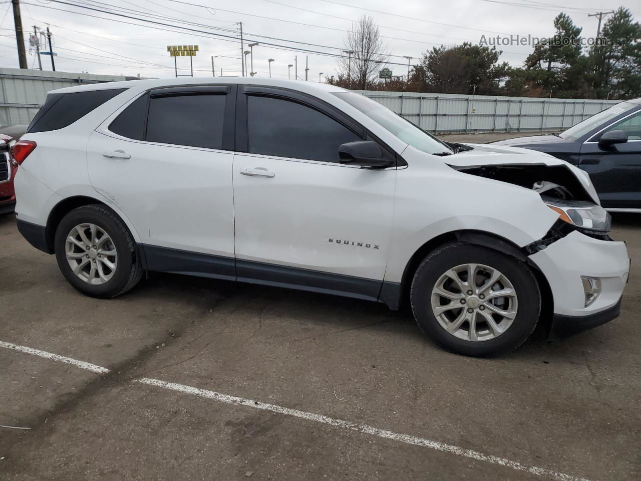 2018 Chevrolet Equinox Lt White vin: 2GNAXJEV8J6343164