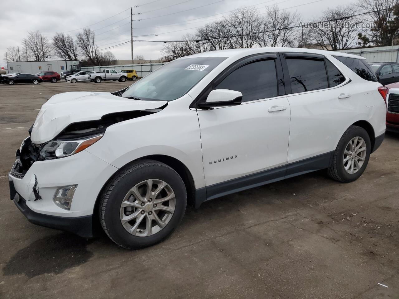 2018 Chevrolet Equinox Lt White vin: 2GNAXJEV8J6343164