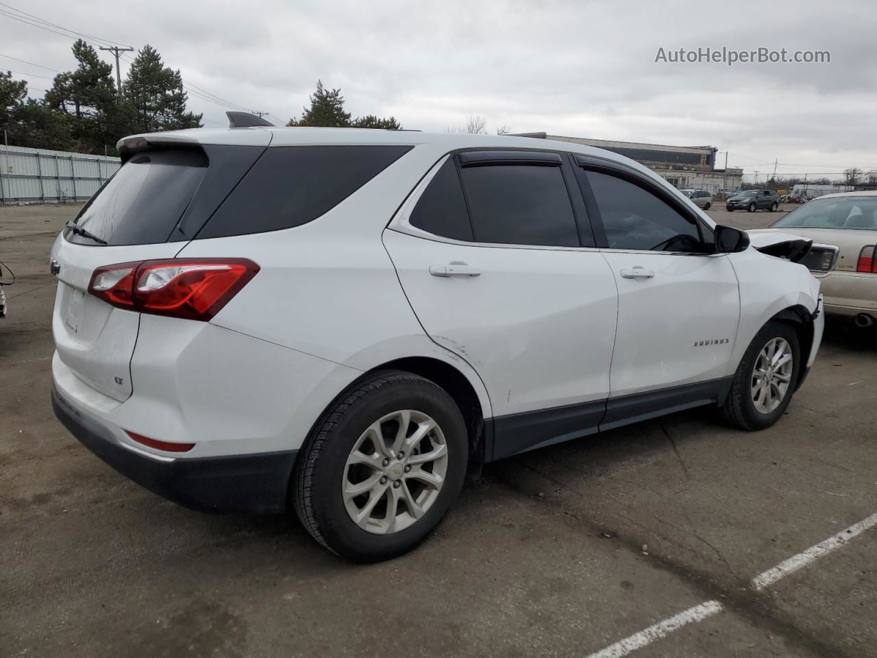 2018 Chevrolet Equinox Lt White vin: 2GNAXJEV8J6343164