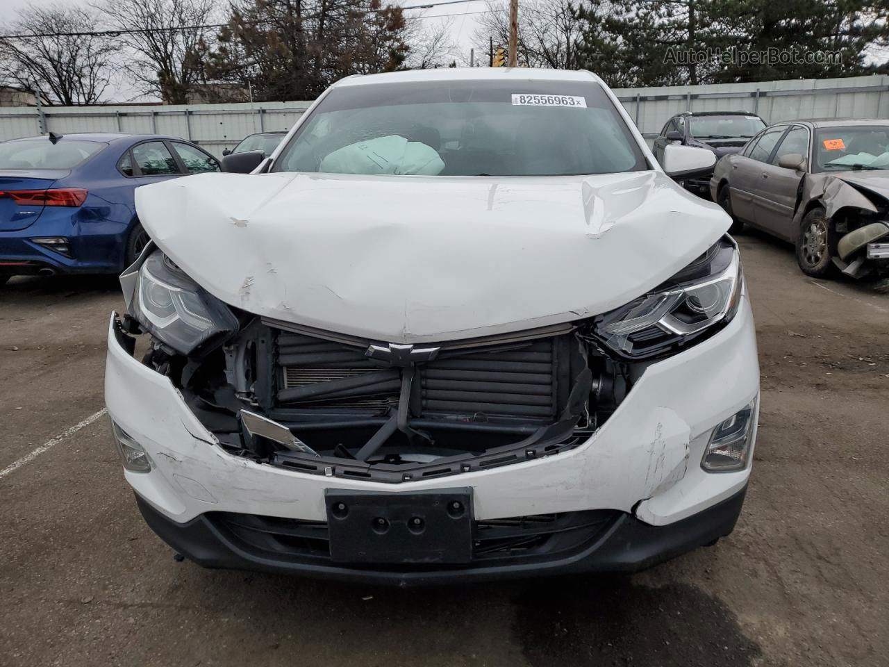 2018 Chevrolet Equinox Lt White vin: 2GNAXJEV8J6343164