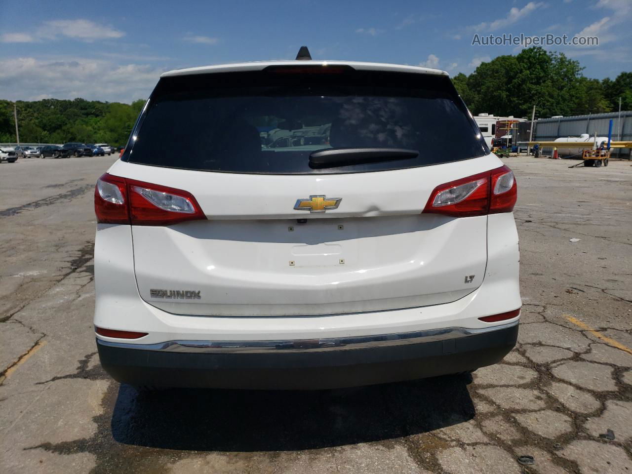 2018 Chevrolet Equinox Lt White vin: 2GNAXJEV9J6143054