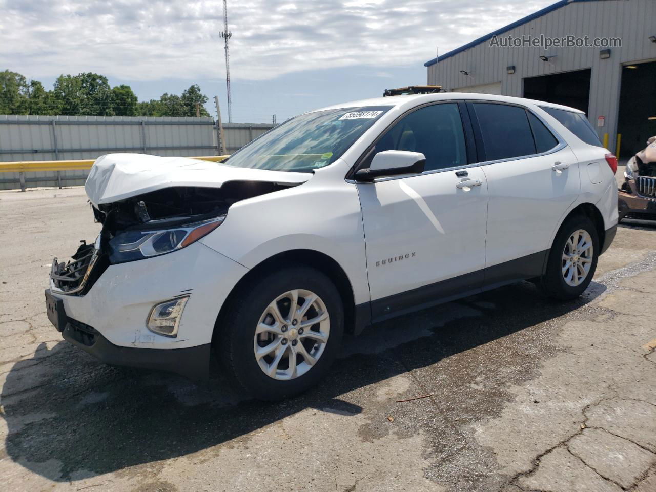 2018 Chevrolet Equinox Lt White vin: 2GNAXJEV9J6143054